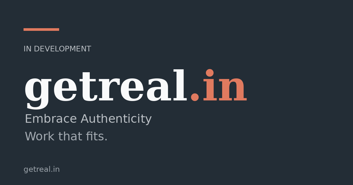 Link preview image for getreal.in